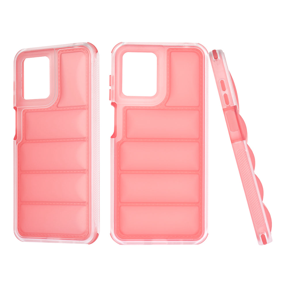 Case for Motorola Moto G14, Techsuit, Wave Shield, Red