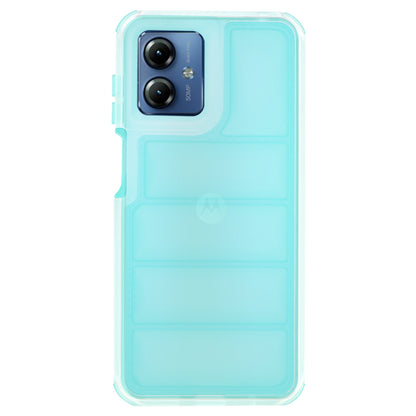 Hoes voor Motorola Moto G14, Techsuit, Wave Shield, Turkoois