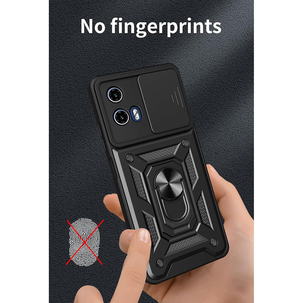 Hoesje voor Motorola Moto G15 / G15 Power, Techsuit, CamShield, Zwart