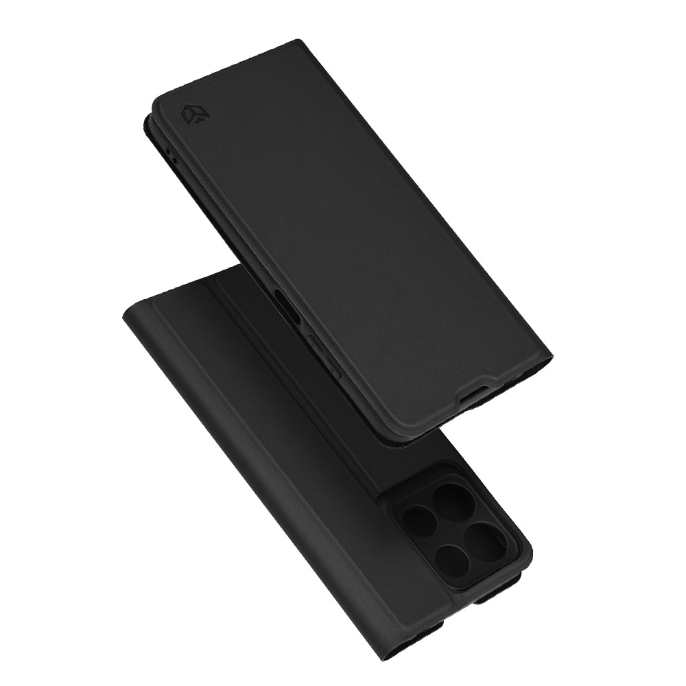 Hülle für Motorola Moto G15 / G15 Power, Techsuit, Magskin Book, Schwarz