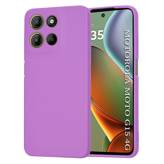 Hoes voor Motorola Moto G15 / G15 Power, Techsuit, SoftFlex, Paars