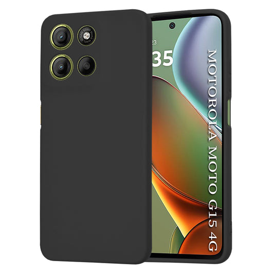 Hoes voor Motorola Moto G15 / G15 Power, Techsuit, SoftFlex, Zwart