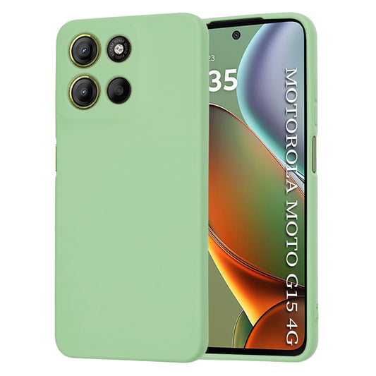 Hoes voor Motorola Moto G15 / G15 Power, Techsuit, SoftFlex, Lichtgroen