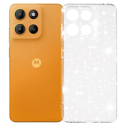 Hoesje voor Motorola Moto G15 / G15 Power, Techsuit, SparkleSkin, Transparant