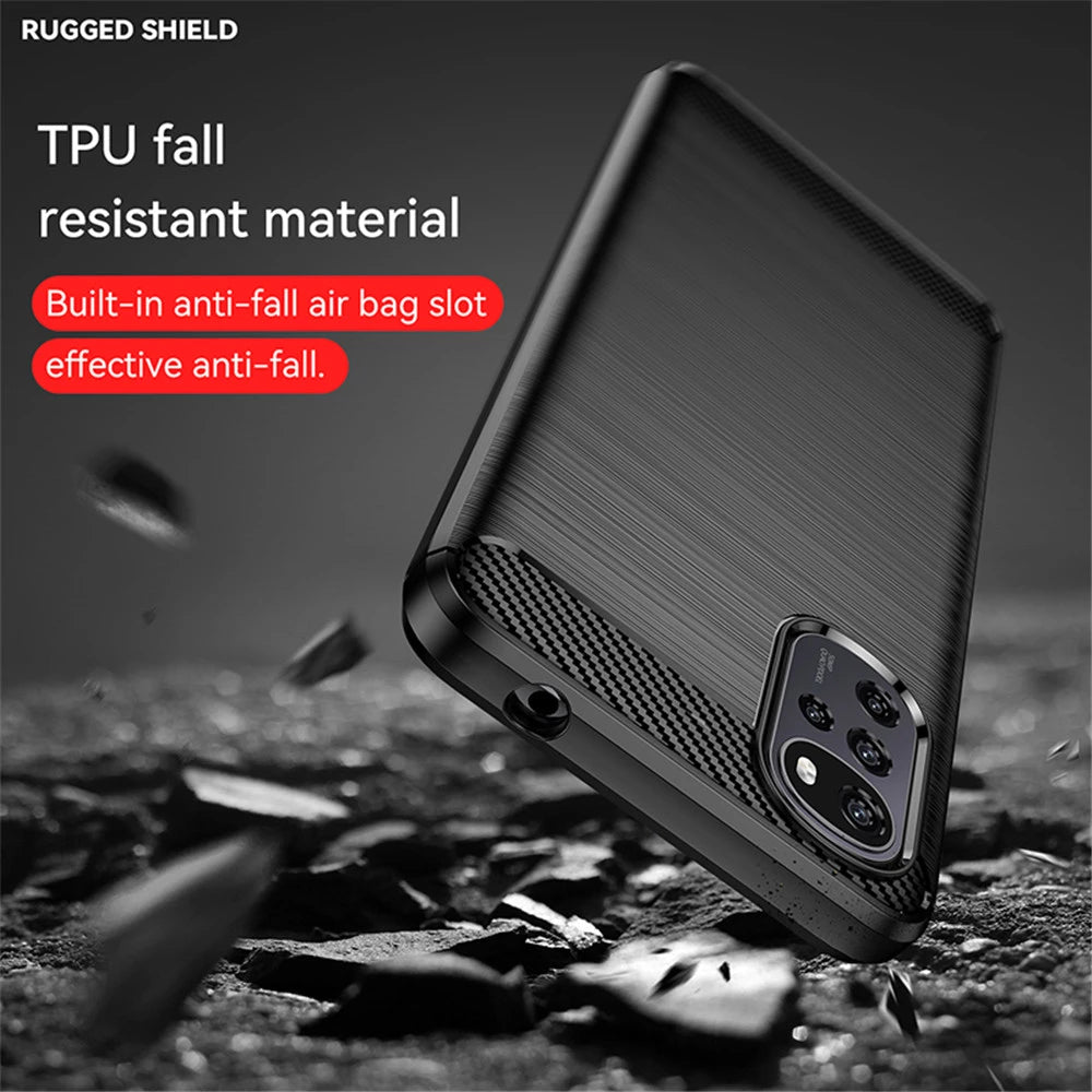 Coque pour Motorola Moto G22, Techsuit, Carbone, Noire