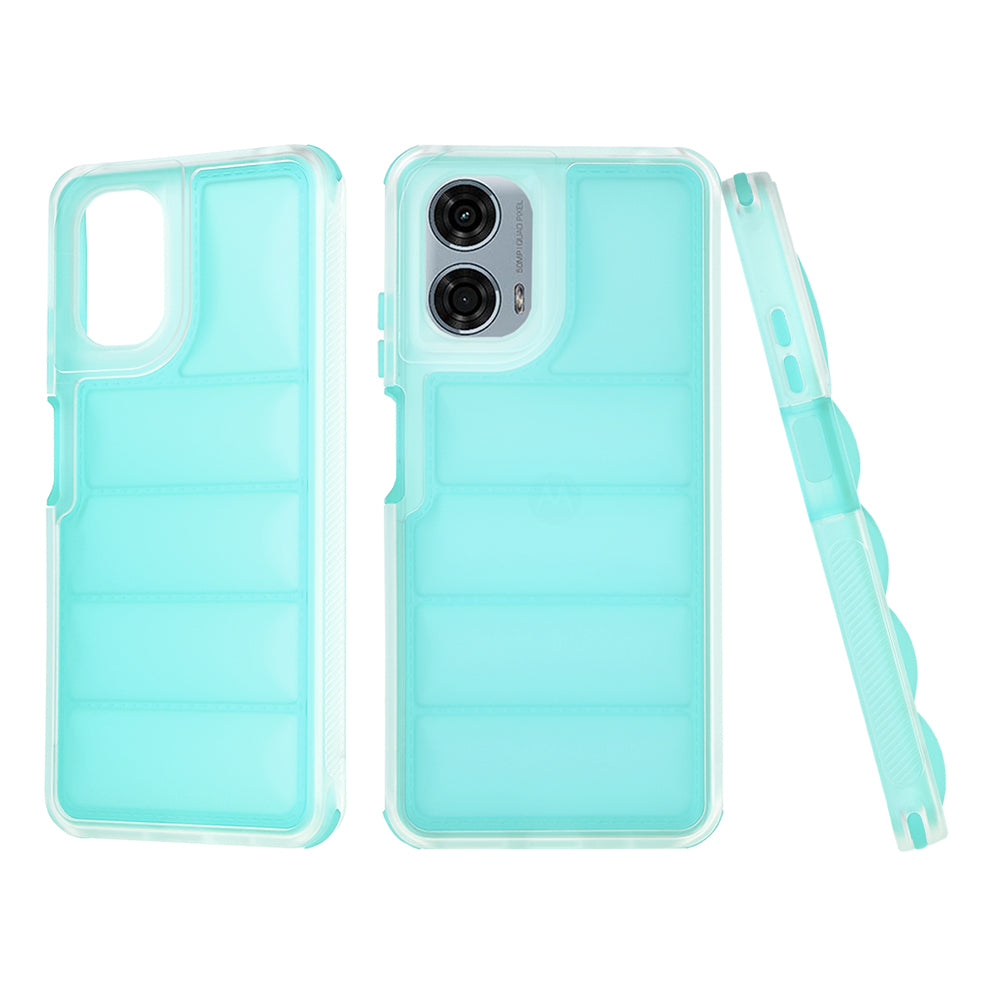 Hoes voor Motorola Moto G24 Power, Techsuit, Wave Shield, Turkoois