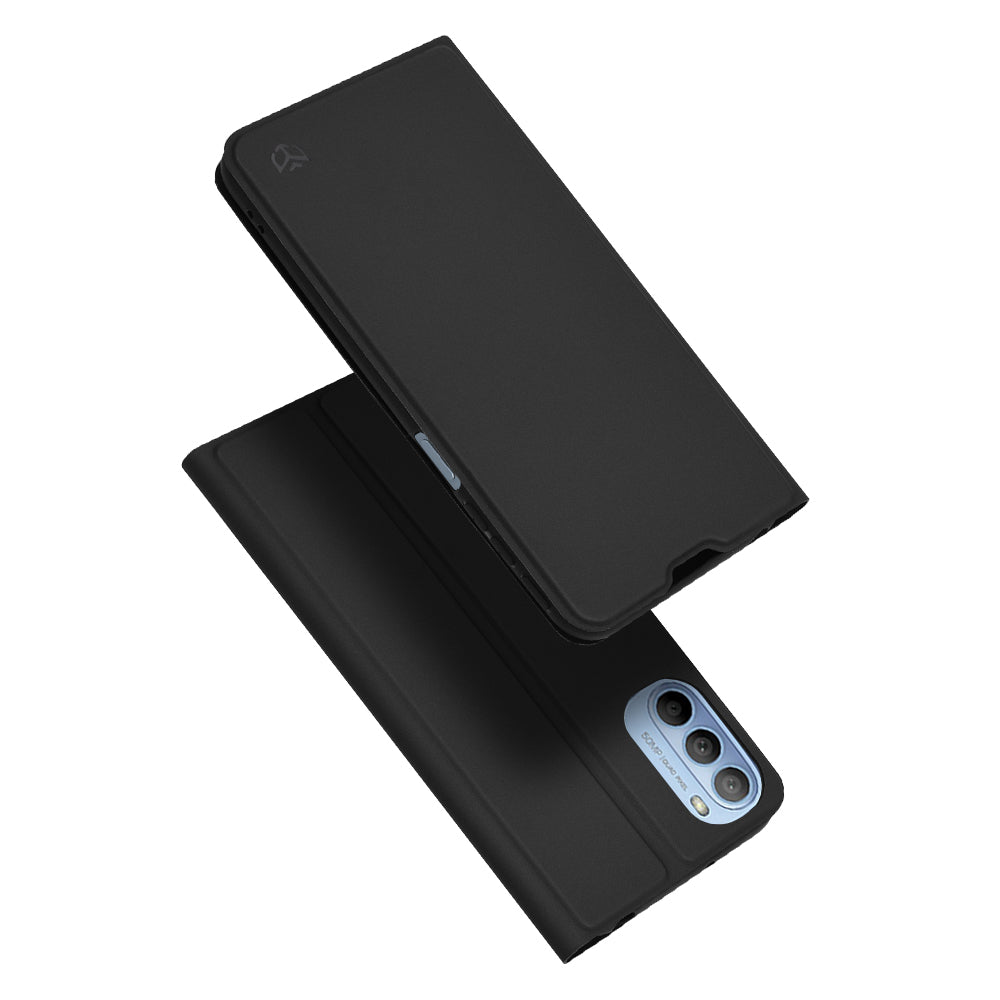 Coque pour Motorola Moto G31 / G41, Techsuit, Magskin Book, Noire
