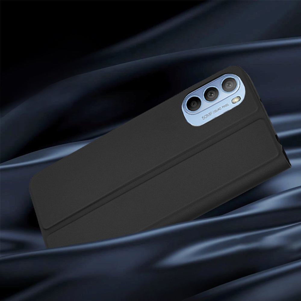 Coque pour Motorola Moto G31 / G41, Techsuit, Magskin Book, Noire