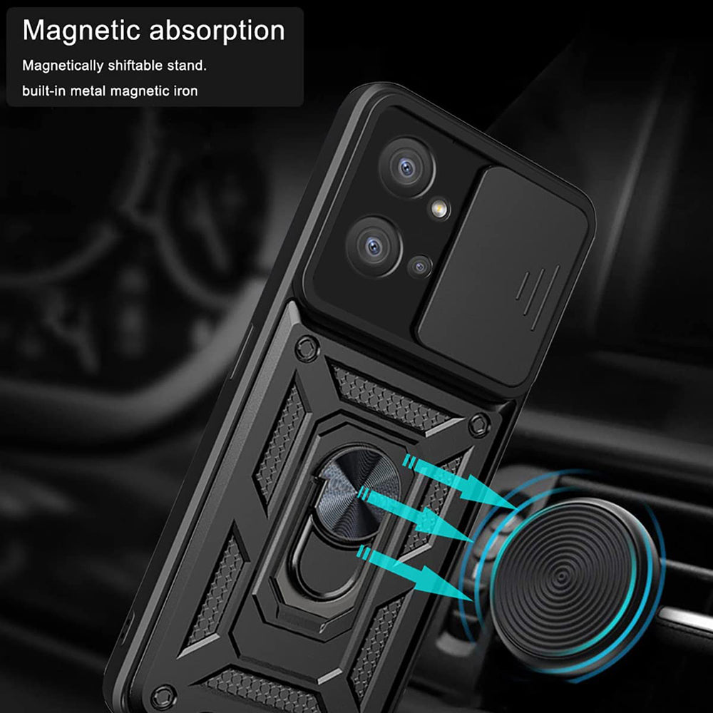 Coque pour Motorola Moto G32, Techsuit, CamShield, Noire