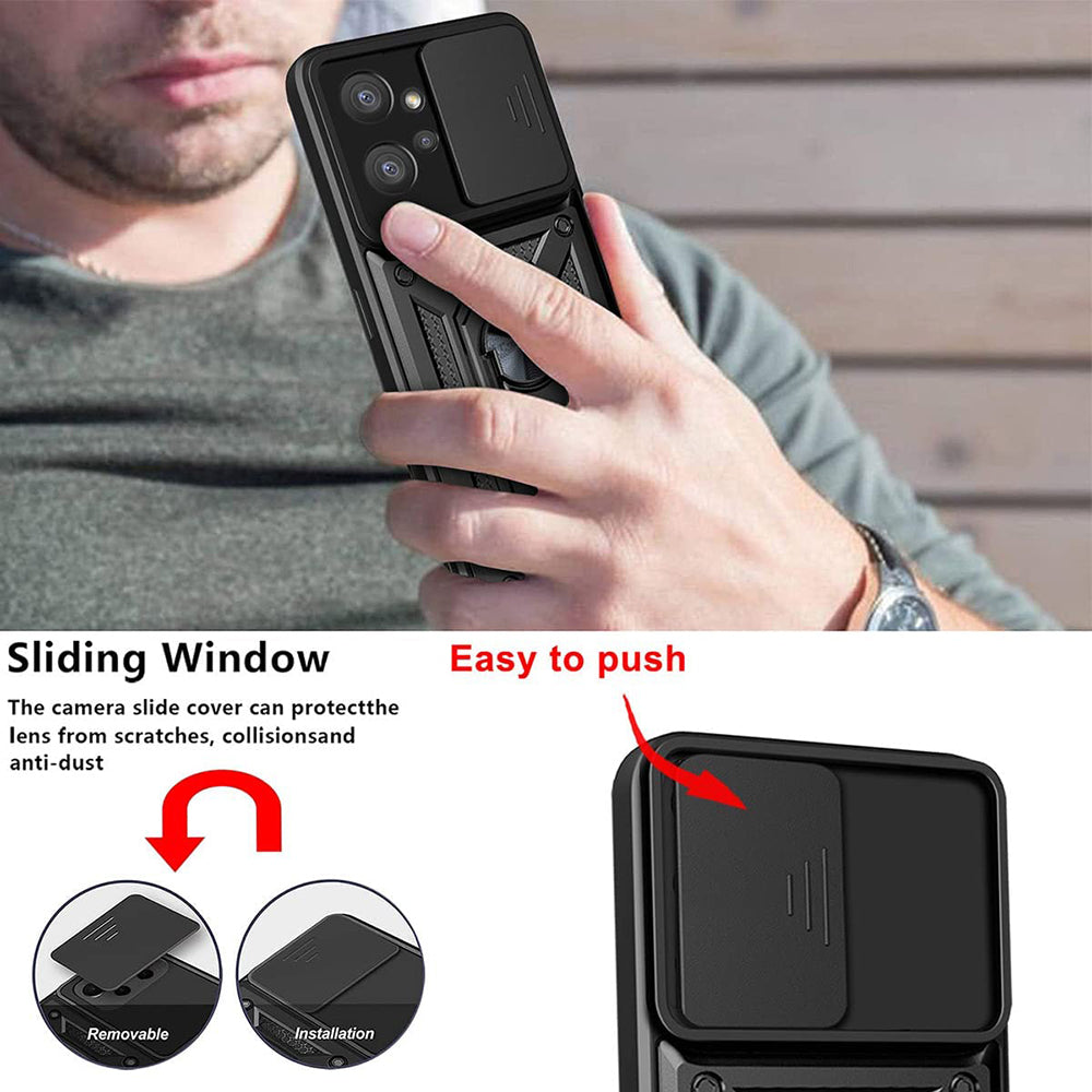 Coque pour Motorola Moto G32, Techsuit, CamShield, Noire