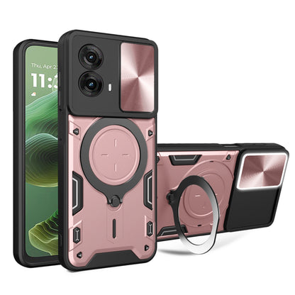 Coque pour Motorola Moto G35, Techsuit, CamGuard Pro, Rose Doré