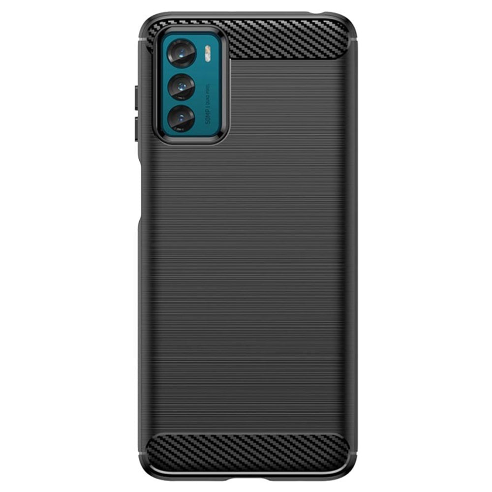 Hülle für Motorola Moto G42, Techsuit, Carbon, Schwarz