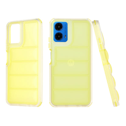 Coque pour Motorola Moto G45 / G34, Techsuit, Wave Shield, Jaune