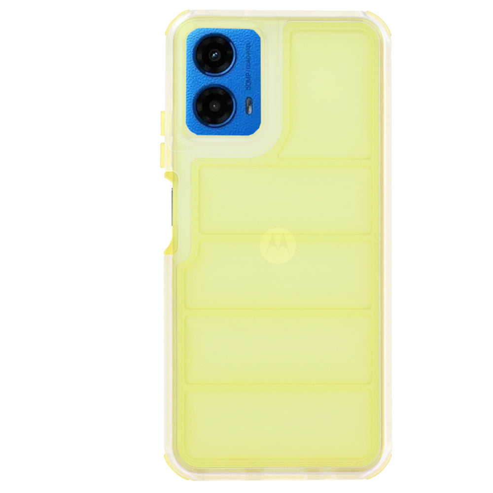 Coque pour Motorola Moto G45 / G34, Techsuit, Wave Shield, Jaune