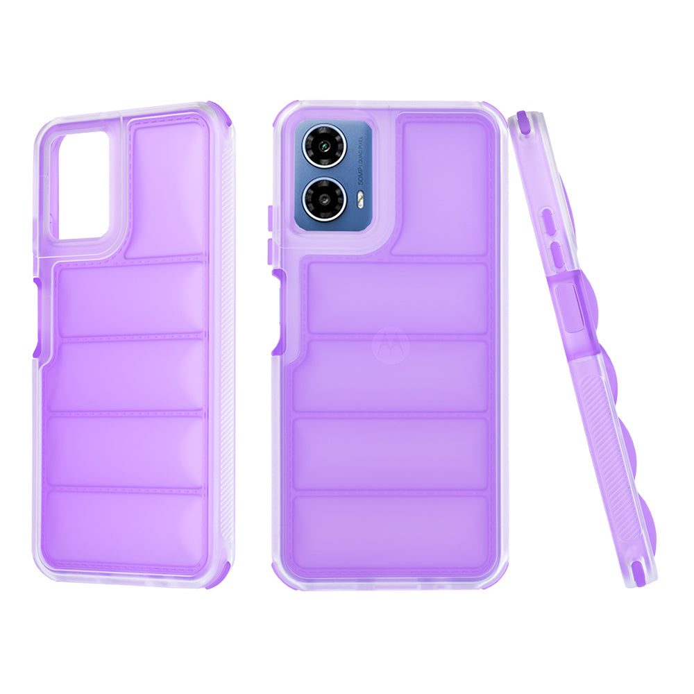 Coque pour Motorola Moto G45 / G34, Techsuit, Wave Shield, Violet