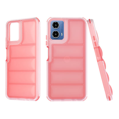 Hülle für Motorola Moto G45 / G34, Techsuit, Wave Shield, Rot