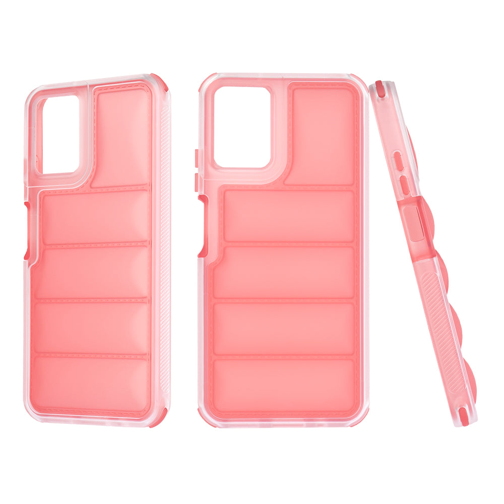 Hülle für Motorola Moto G45 / G34, Techsuit, Wave Shield, Rot