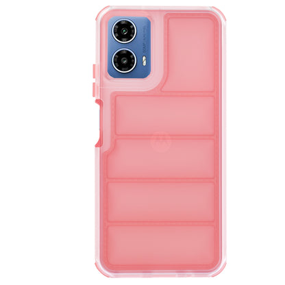 Hülle für Motorola Moto G45 / G34, Techsuit, Wave Shield, Rot