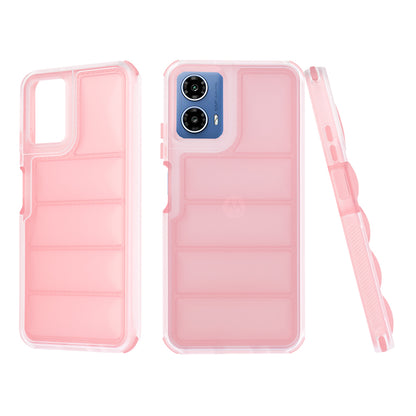 Hoes voor Motorola Moto G45 / G34, Techsuit, Wave Shield, Roze
