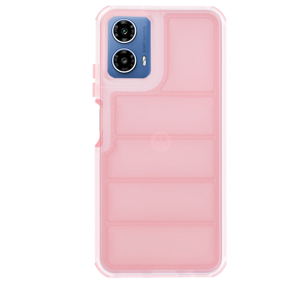 Hoes voor Motorola Moto G45 / G34, Techsuit, Wave Shield, Roze