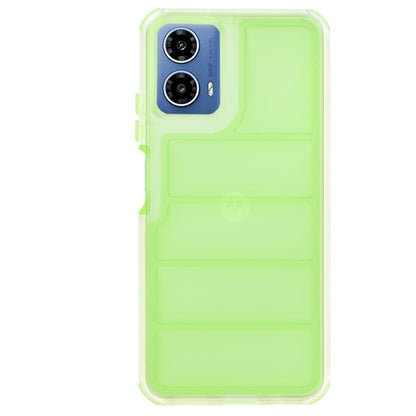 Hülle für Motorola Moto G45 / G34, Techsuit, Wave Shield, Grün