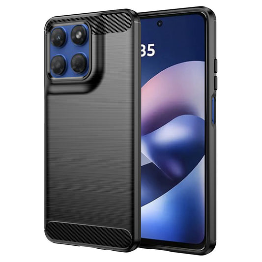 Hoes voor Motorola Moto G47 / G37 Power / G37 / G67 Power / G57 Power, Techsuit, Carbon, Zwart