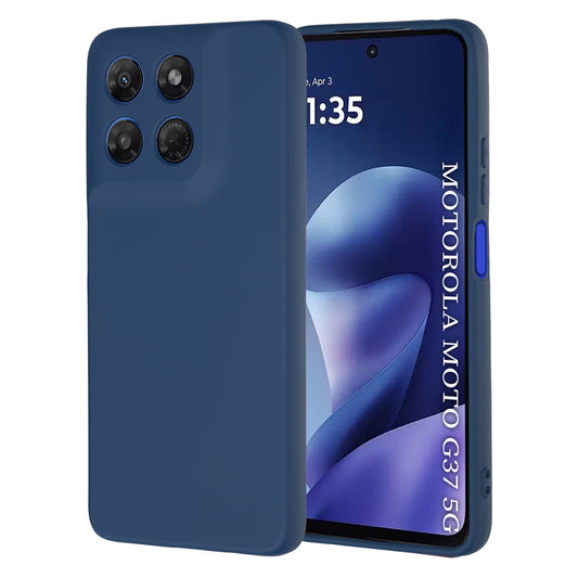 Hülle für Motorola Moto G47 / G37 Power / G37, Techsuit, SoftFlex, Marineblau