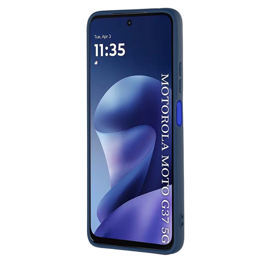 Hoes voor Motorola Moto G47 / G37 Power / G37, Techsuit, SoftFlex, Marineblauw