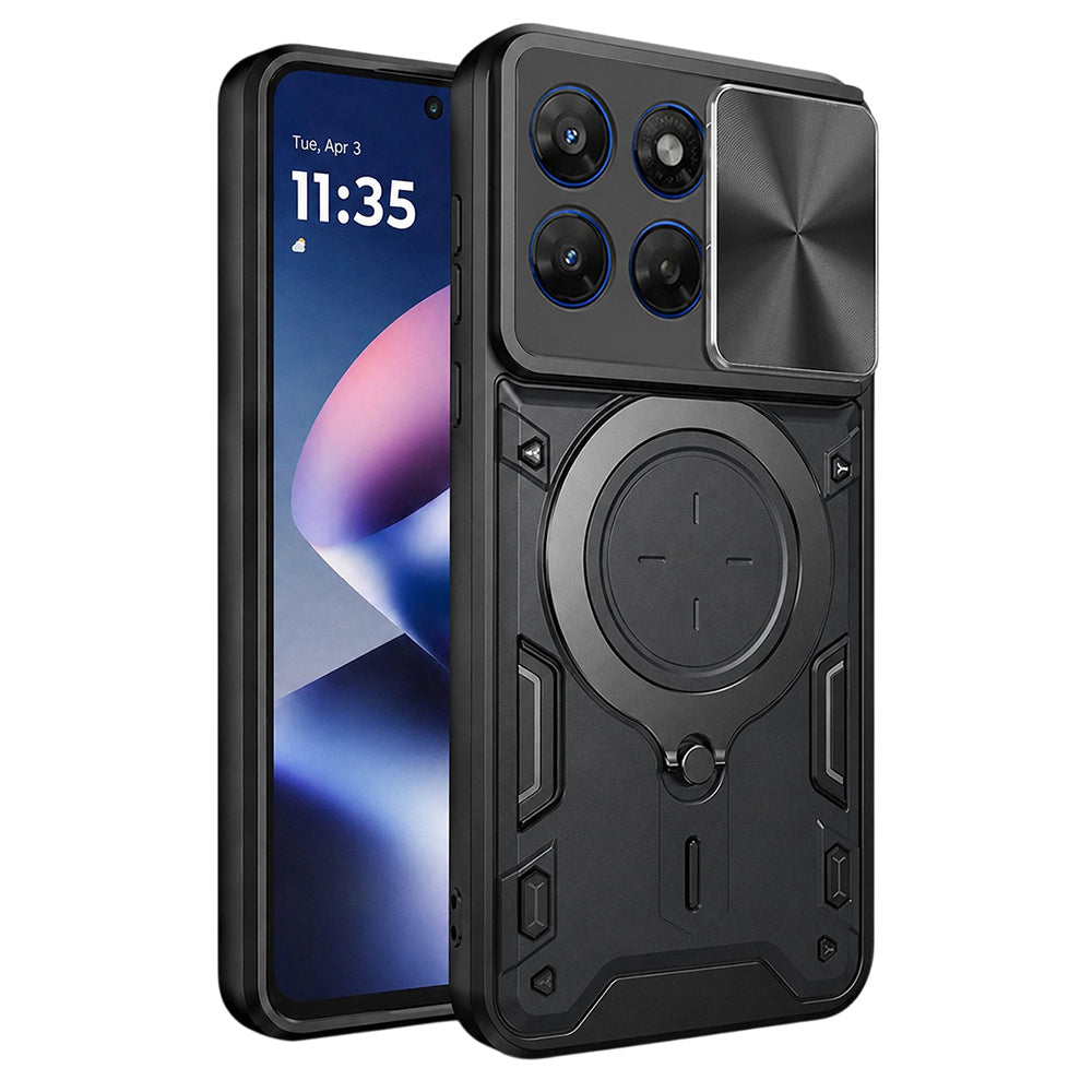 Hülle für Motorola Moto G47 / G37, Techsuit, CamGuard Pro, Schwarz