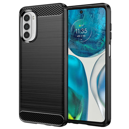 Coque pour Motorola Moto G52 / G82, Techsuit, Carbone, Noire