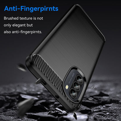Coque pour Motorola Moto G52 / G82, Techsuit, Carbone, Noire