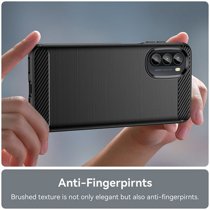 Coque pour Motorola Moto G52 / G82, Techsuit, Carbone, Noire