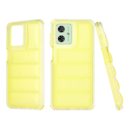 Coque pour Motorola Moto G54, Techsuit, Wave Shield, Jaune
