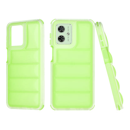Coque pour Motorola Moto G54, Techsuit, Wave Shield, Vert