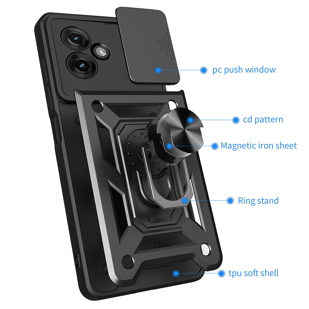 Hoes voor Motorola Moto G55, Techsuit, CamShield, Groen