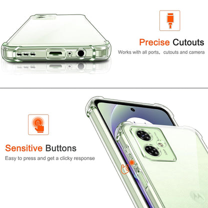 Coque pour Motorola Moto G55, Techsuit, Anti-choc Claire, Transparente
