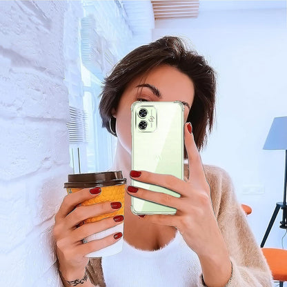 Coque pour Motorola Moto G55, Techsuit, Anti-choc Claire, Transparente