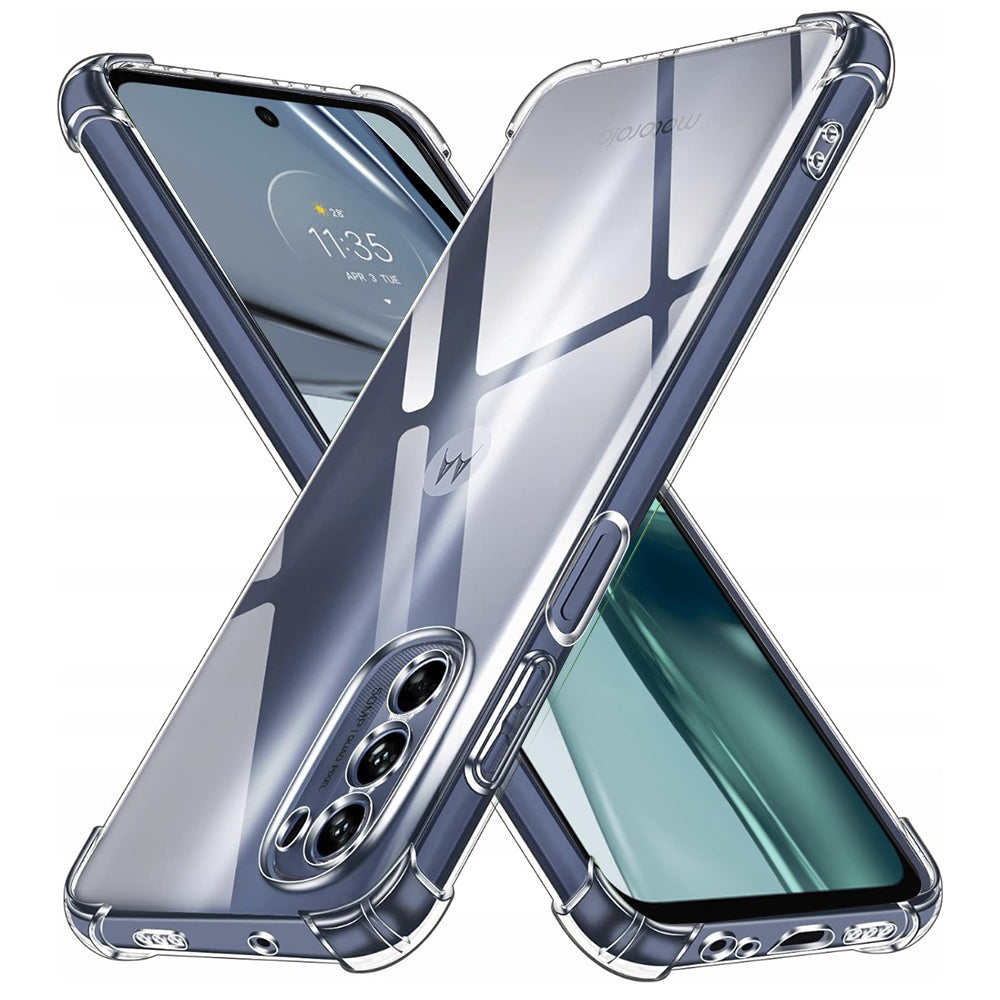 Hoes voor Motorola Moto G62 5G, Techsuit, Schokbestendig Transparant Clear