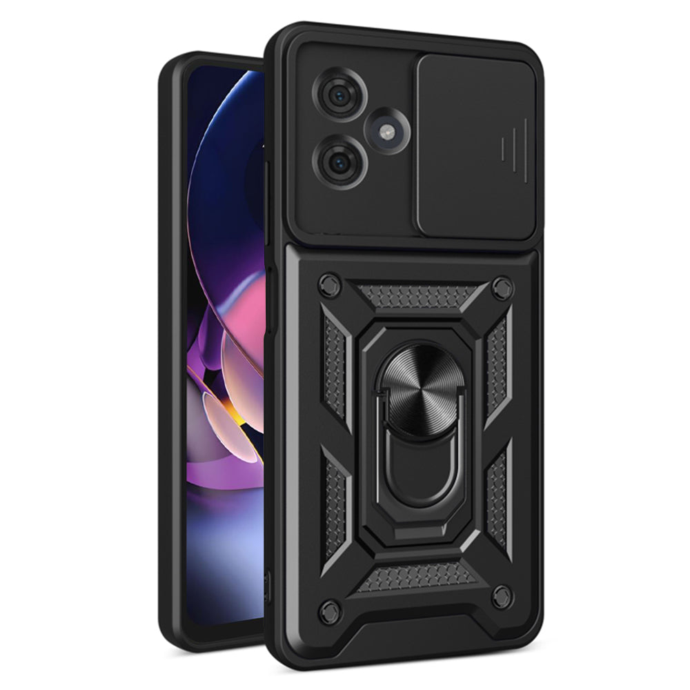 Coque pour Motorola Moto G64 / G54 Power Edition, Techsuit, CamShield, Noire