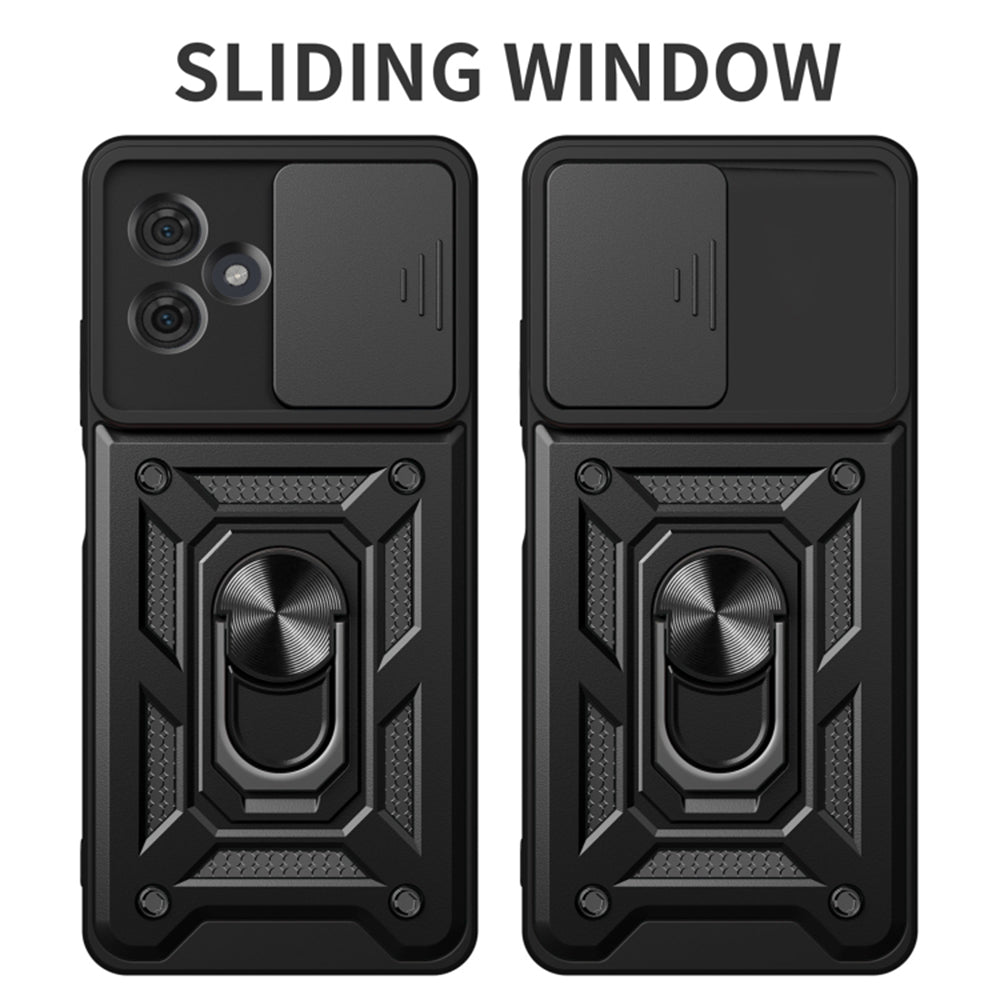 Coque pour Motorola Moto G64 / G54 Power Edition, Techsuit, CamShield, Noire