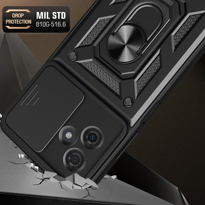 Coque pour Motorola Moto G64 / G54 Power Edition, Techsuit, CamShield, Noire