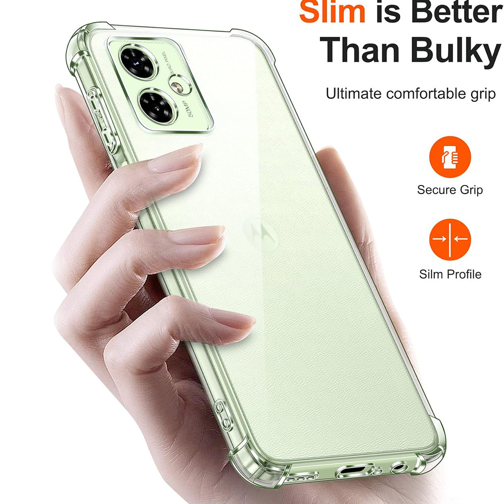 Coque pour Motorola Moto G64 / G54 Power Edition, Techsuit, Antichoc Claire, Transparente