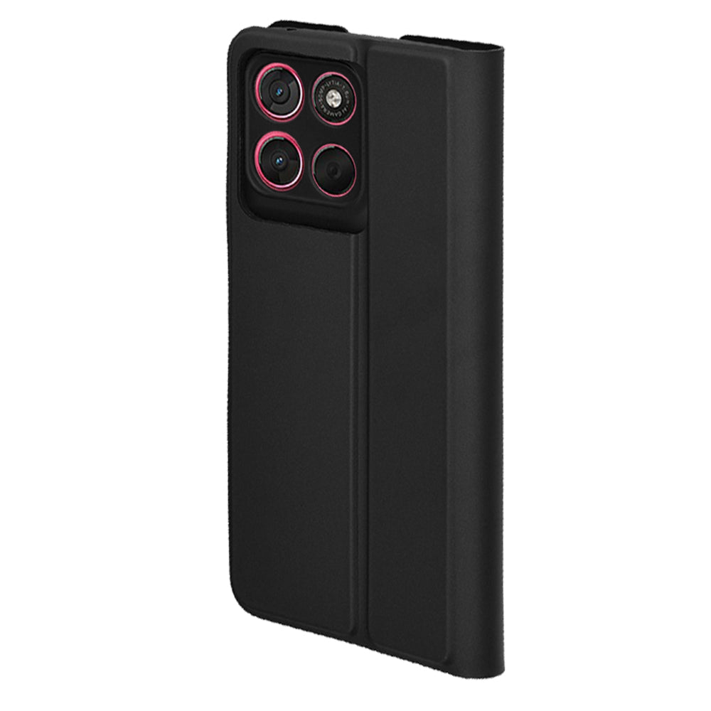 Hoes voor Motorola Moto G67 Power / G57 Power, Techsuit, Magskin Book, Zwart