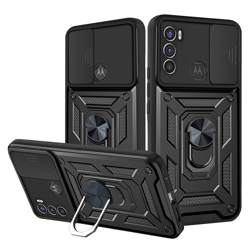 Coque pour Motorola Moto G71 5G, Techsuit, CamShield, Noire