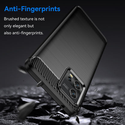 Coque pour Motorola Moto G72, Techsuit, Carbone, Noire
