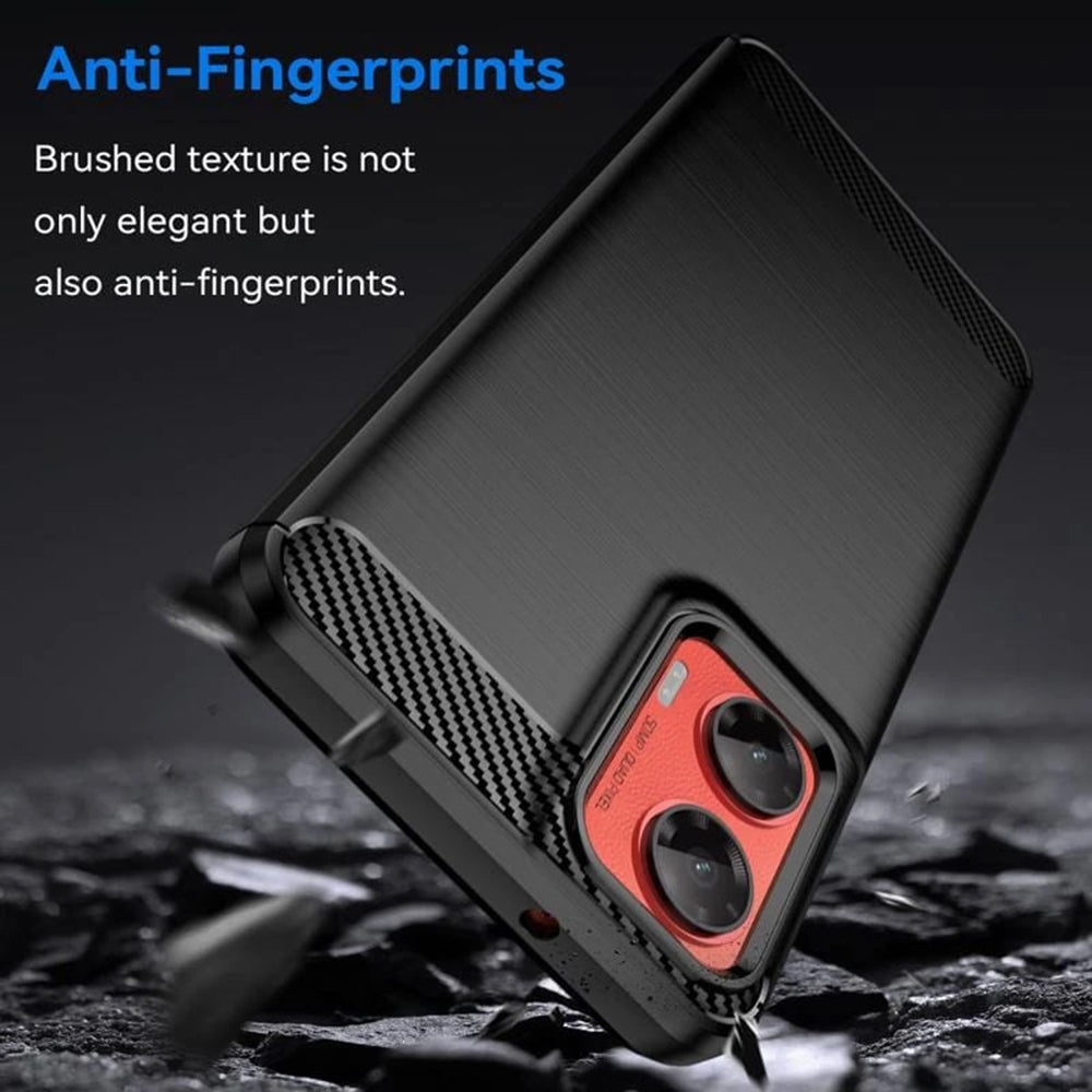 Hülle für Motorola Moto G75, Techsuit, Carbon, Blau
