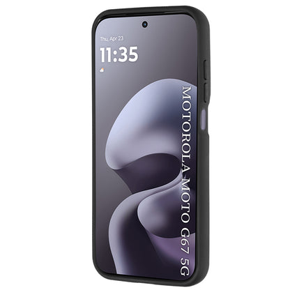 Coque pour Motorola Moto G77 / G67, Techsuit, Glinth, Noire