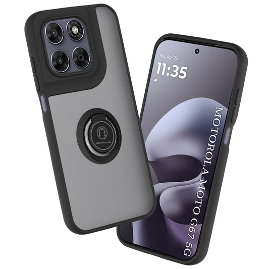 Coque pour Motorola Moto G77 / G67, Techsuit, Glinth, Noire