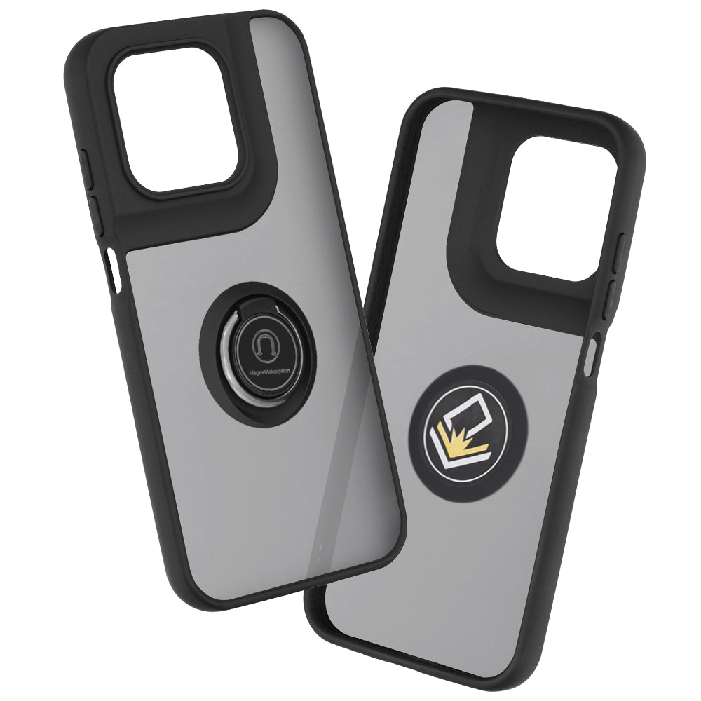 Coque pour Motorola Moto G77 / G67, Techsuit, Glinth, Noire