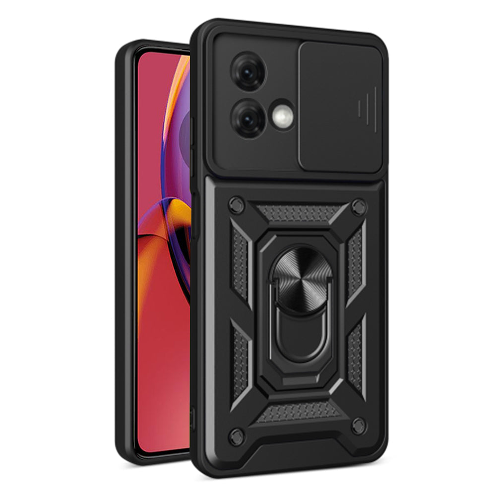 Coque pour Motorola Moto G84, Techsuit, CamShield, Noire